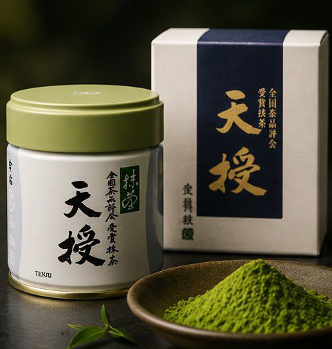 宇治抹茶の製品パッケージ